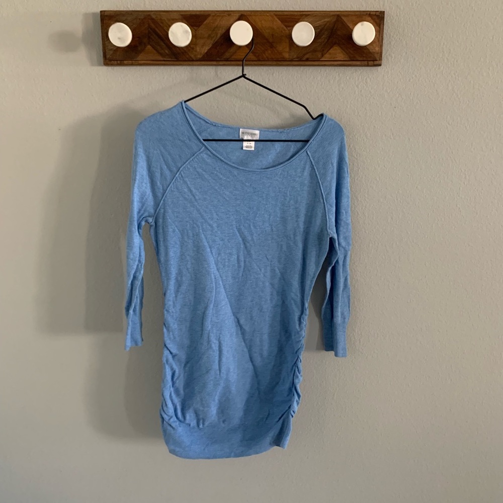 Motherhood Maternity Blue Sweater